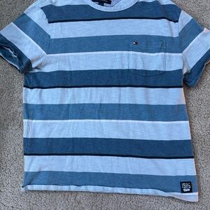 Tommy Hilfiger Blue Striped Men's Shirt